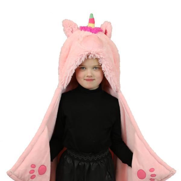 Cozy Noxxiez unicorn hooded blanket super soft fleece 130x100cm (British brand)