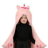 Cozy Noxxiez unicorn hooded blanket super soft fleece 130x100cm (British brand)