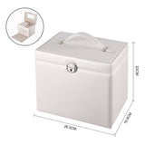 Livingandhome jewellery storage box white 26cm - British product