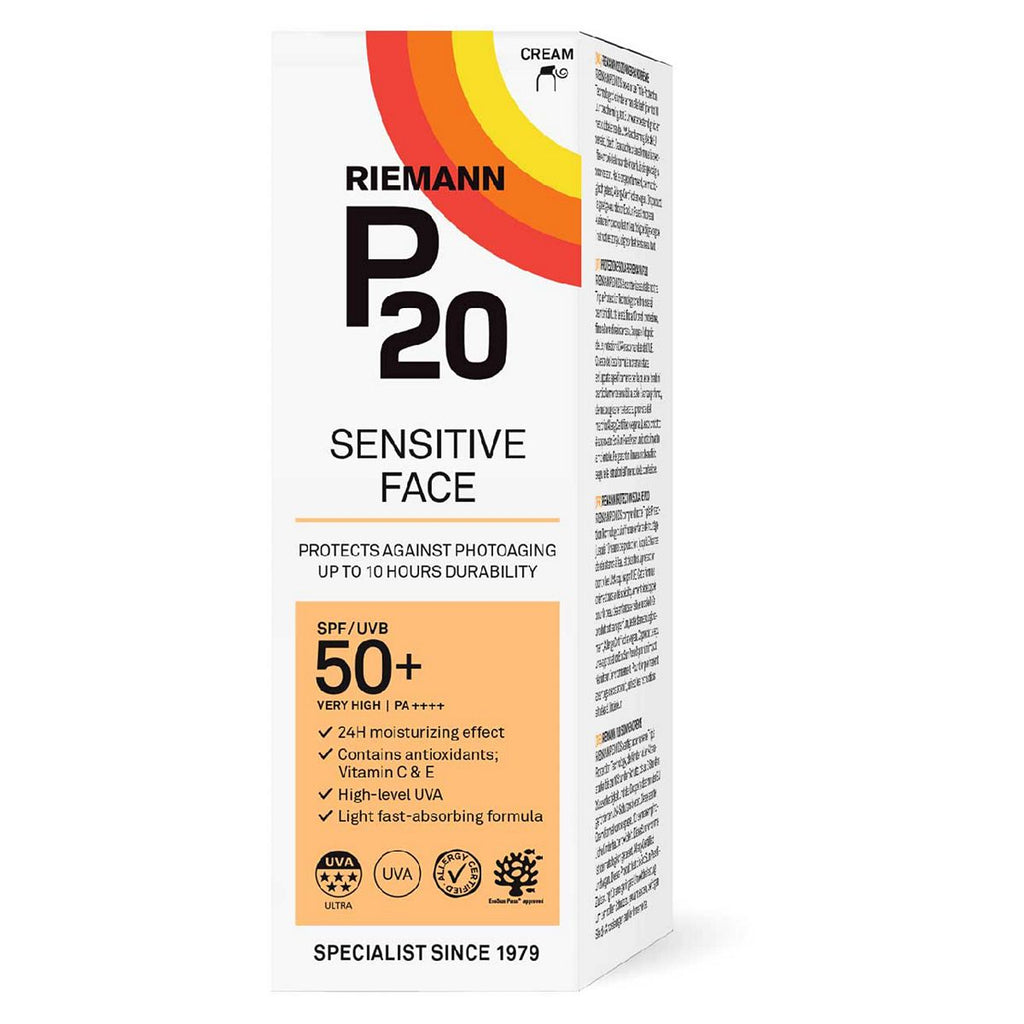 P20 Sensitive Face SPF50+ Suncream 50g