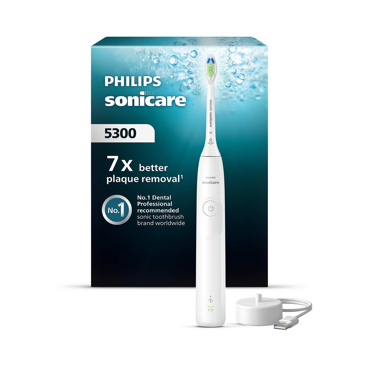 Philips Sonicare 5300 electric toothbrush white, UK version