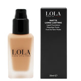 LOLA MAKE UP Matte Long Lasting Foundation B041 Desert Sand GOODS Superdrug Macaroon  