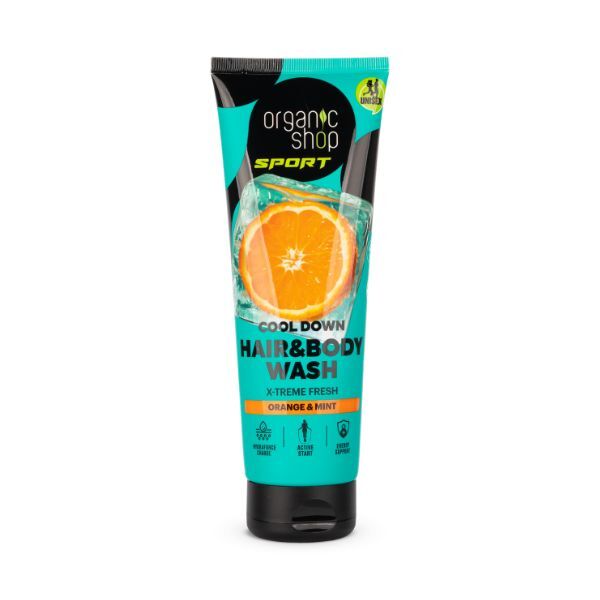 Organic Shop SPORT Cool Down wash 200ml, imported from the UK