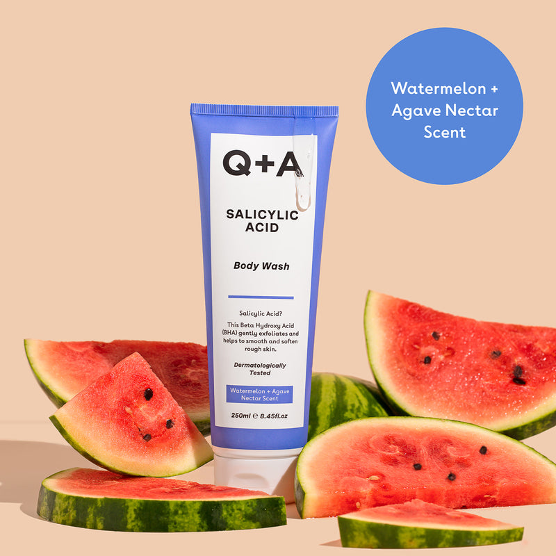 Q+A Salicylic Acid Body Wash Watermelon 250ml, UK version