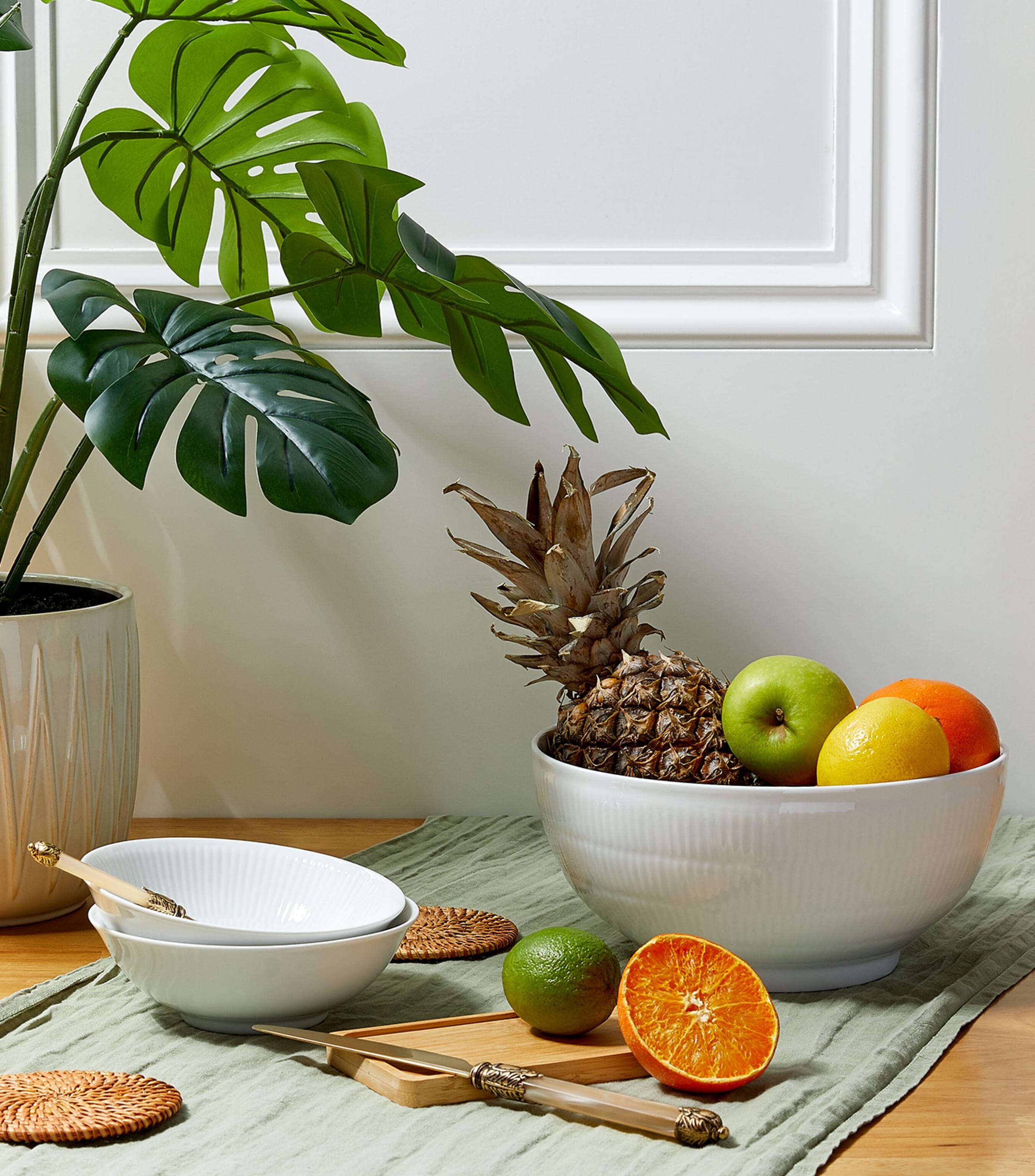 Royal Copenhagen White Fluted bowl 21cm, imported from the UK