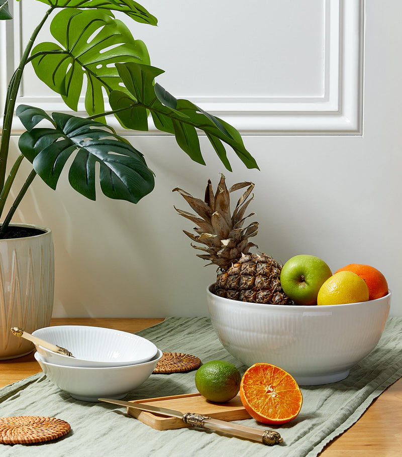Royal Copenhagen White Fluted bowl 21cm, imported from the UK
