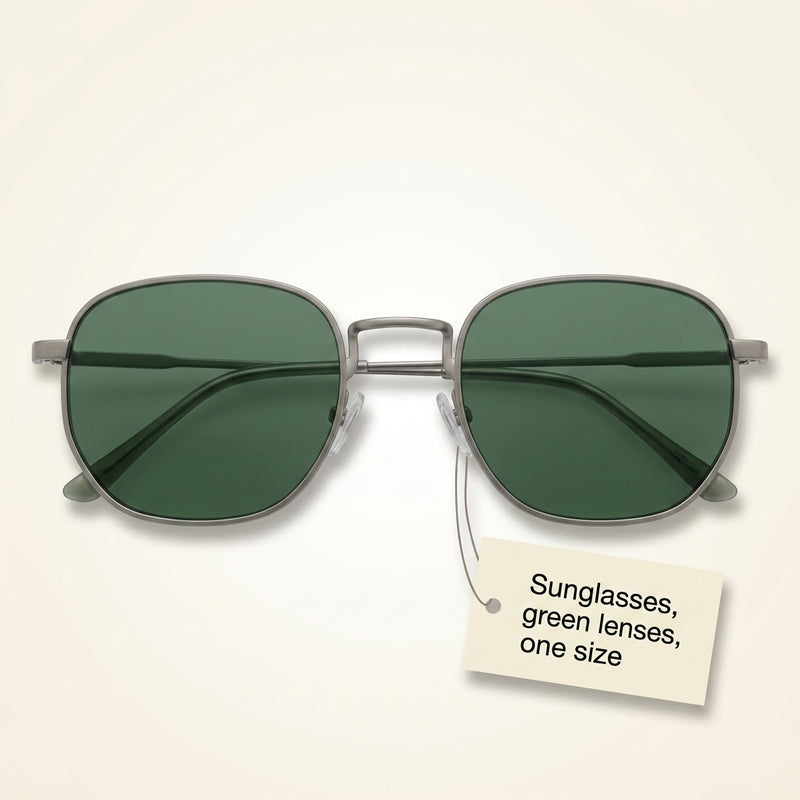 Gucci GG2095S silver green sunglasses, UK version
