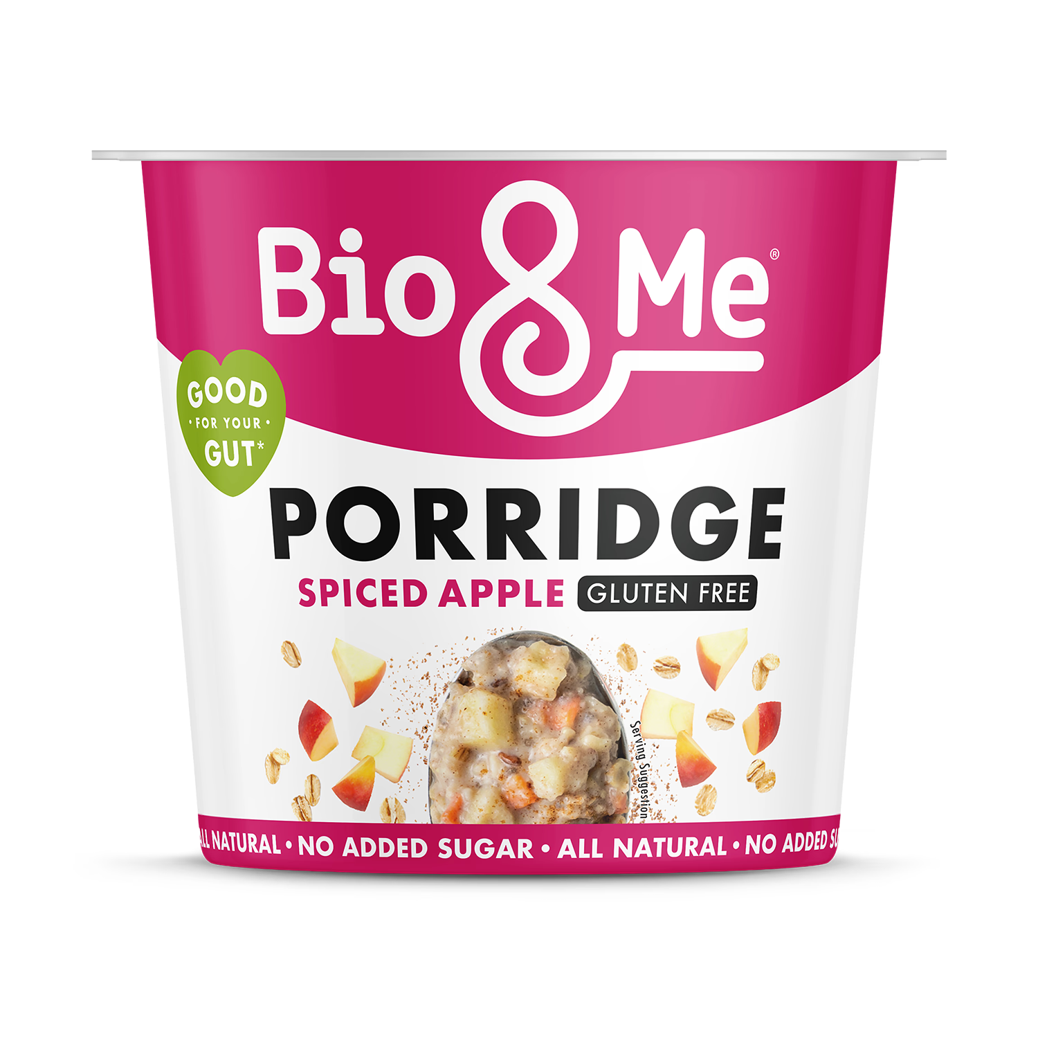 Bio&Me spiced apple porridge pot 58g - British product