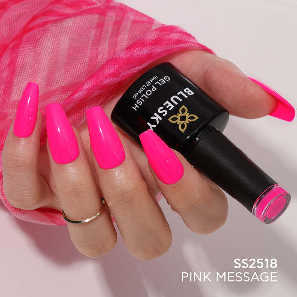 Bluesky Pink Message gel polish 10ml, UK version