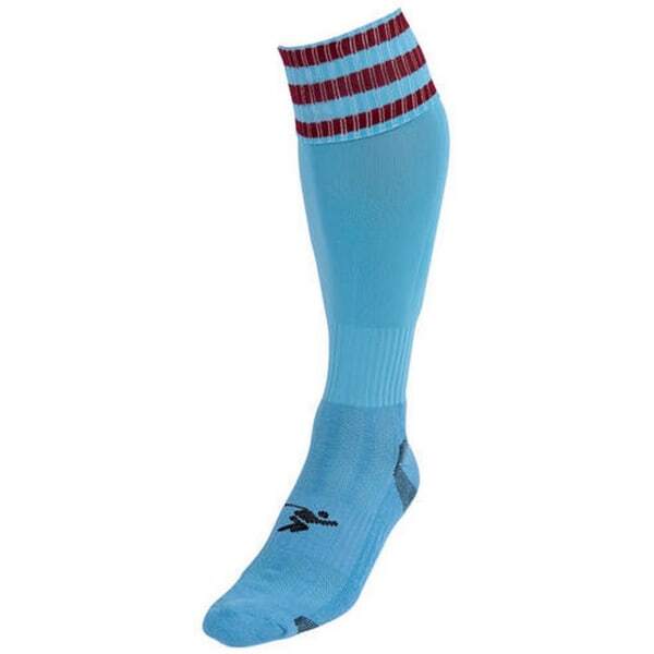 Precision Adult Pro Football Socks (7-11) GOODS Superdrug Sky Blue/Maroon  