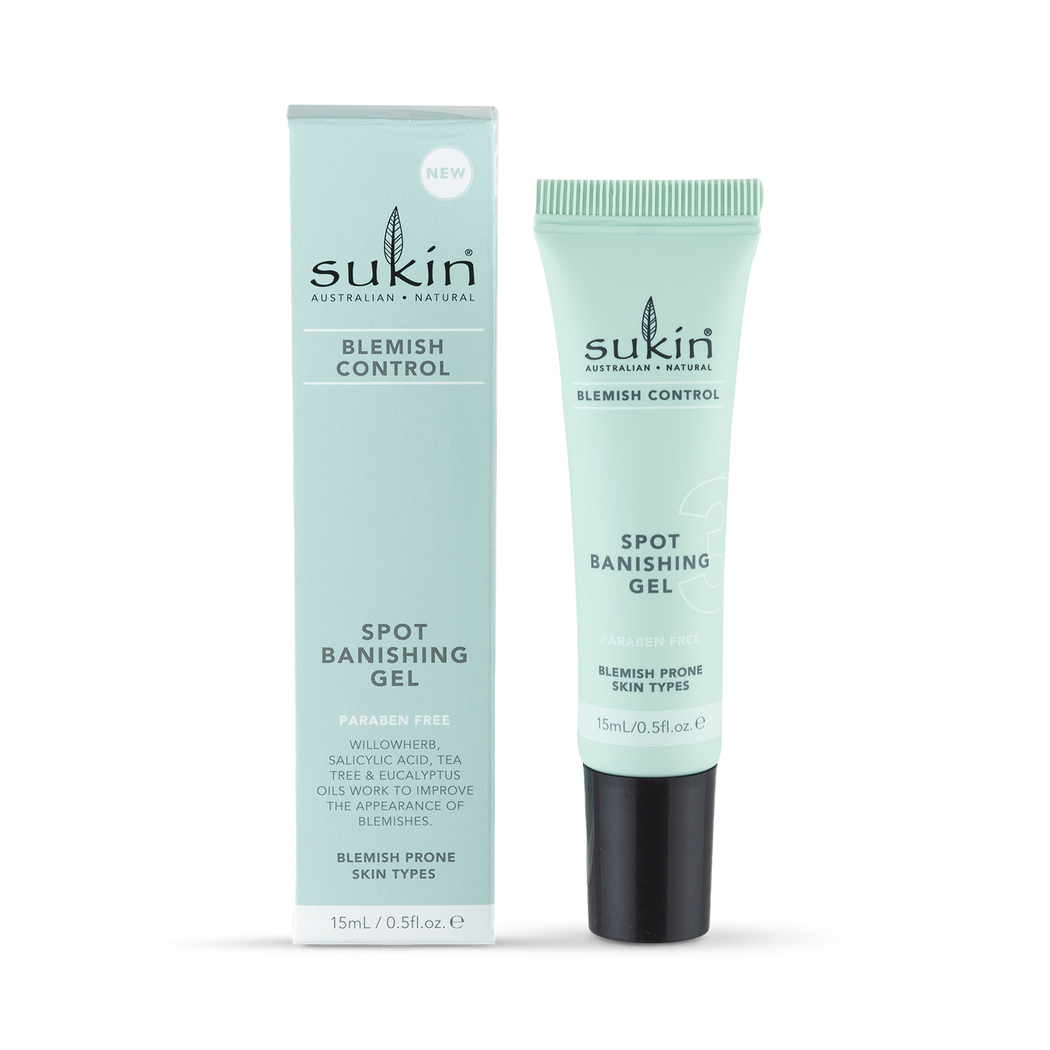 Sukin Spot Treatment Banishing Gel 15ml (British brand)