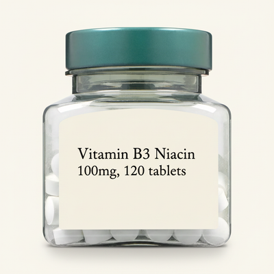 Holland & Barrett Vitamin B3 Niacin 100mg tabletter 120 tabletter