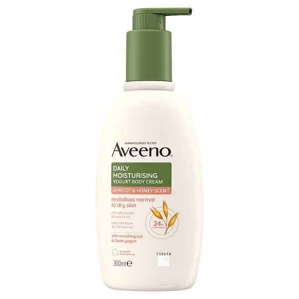 Aveeno body cream Apricot & Honey 300ml - British product