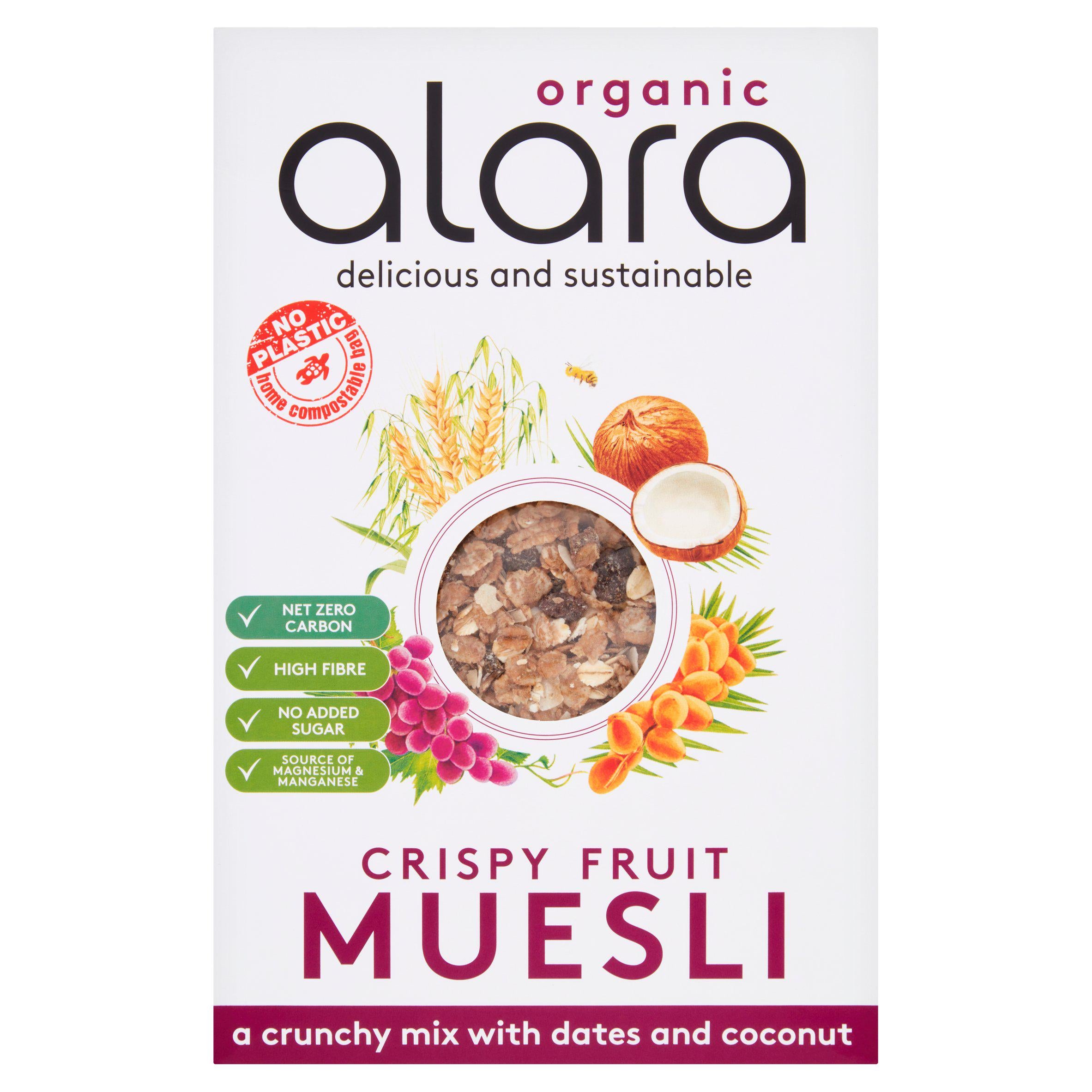 Alara Organic Crispy Fruit Muesli 550g cereals Sainsburys   