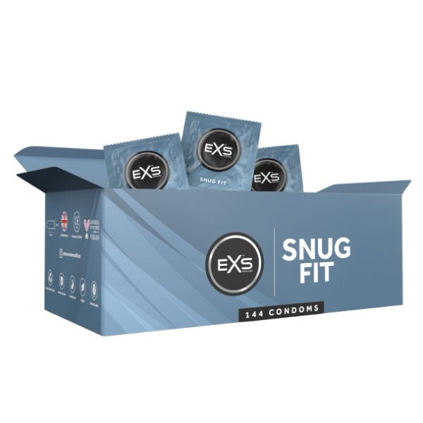 EXS Snug Fit condoms 144 pack, imported from the UK