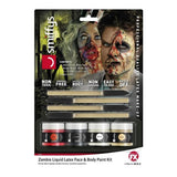 Smiffys Horror Zombie Liquid Latex Kit with colour pots and sponges - British product