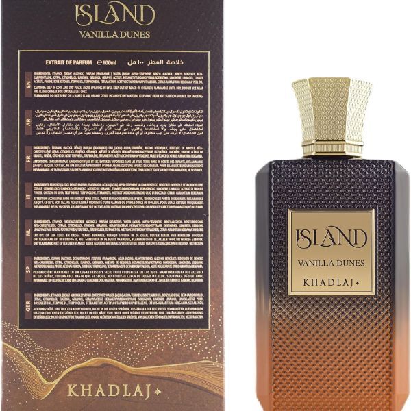 Khadlaj Island Vanilla Dunes perfume, UK version