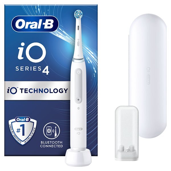 Oral-B Io4 White Electric  Toothbrush + Travel Case GOODS Superdrug   