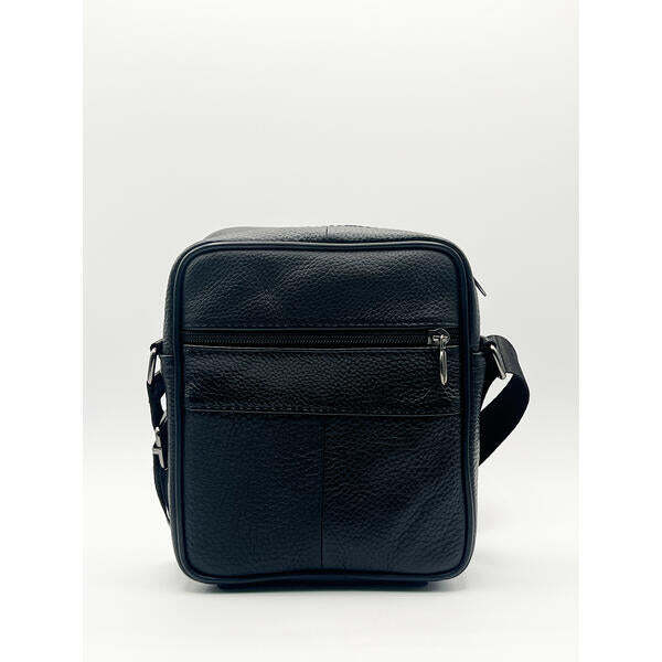 SVNX genuine leather crossbody messenger black - British product