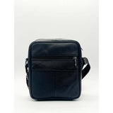 SVNX genuine leather crossbody messenger black - British product