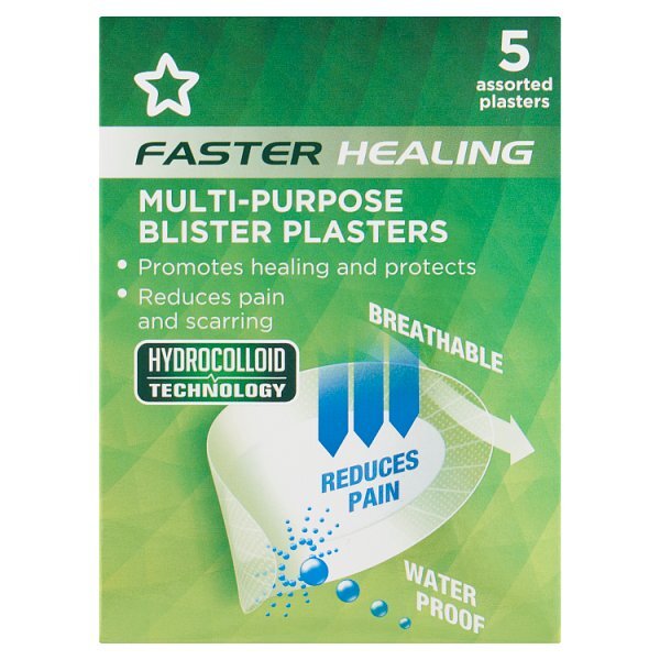 Superdrug Faster Healing Blister Waterproof Plasters X 5 GOODS Superdrug   