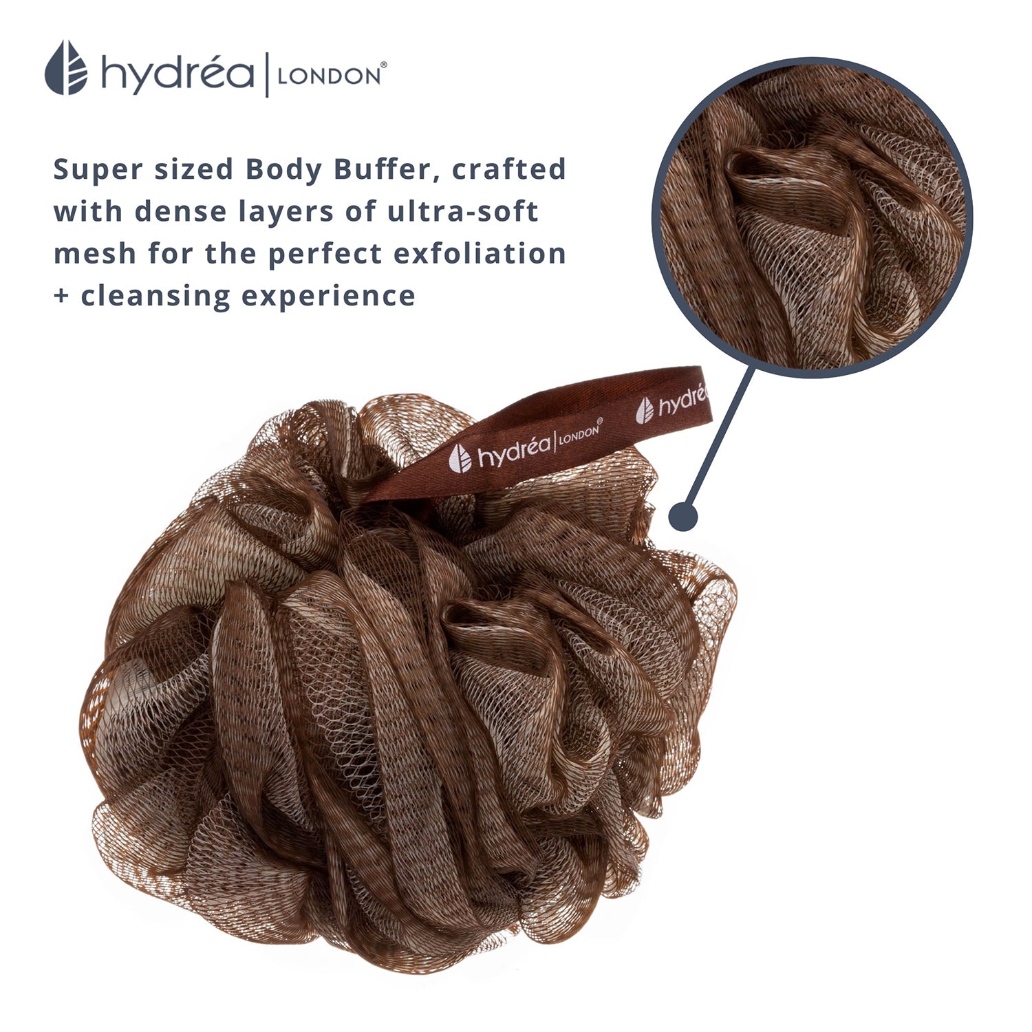 Hydréa London luxury bath buffer super-sized - British product