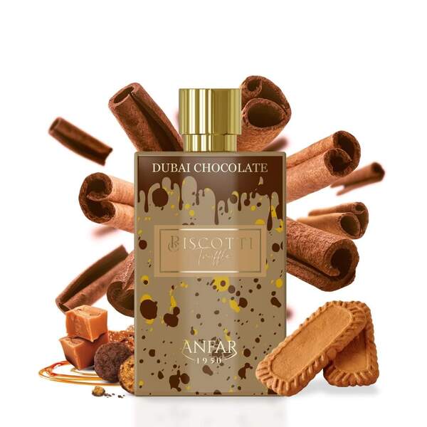 Anfar 1950 Biscotti Truffle Dubai Chocolate extrait 80ml - British product