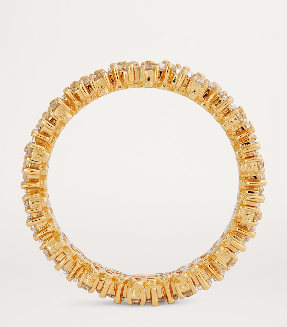 Suzanne Kalan yellow gold diamond eternity ring - British product