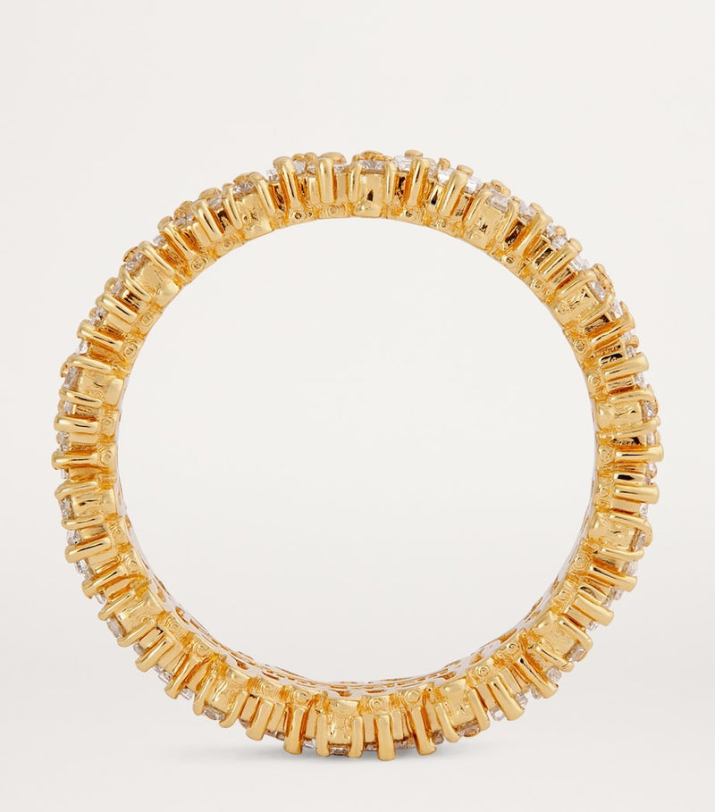 Suzanne Kalan yellow gold diamond eternity ring - British product