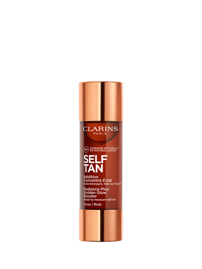 John Lewis Clarins Radiance-Plus Golden Glow Self-Tanning Body Booster 30ml- Buy online at McGrocer
