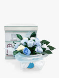 Babyblooms personalised Berkeley Bear welcome baby hamper blue - British product