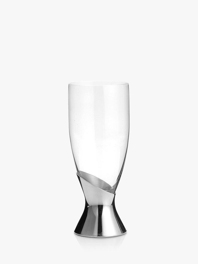 Contemporary Pewter and Glass Pilsner Glass 0.5L