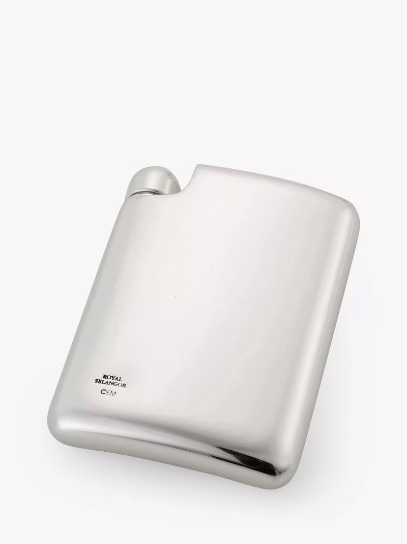 Royal Selangor pewter hip flask 140ml - British product