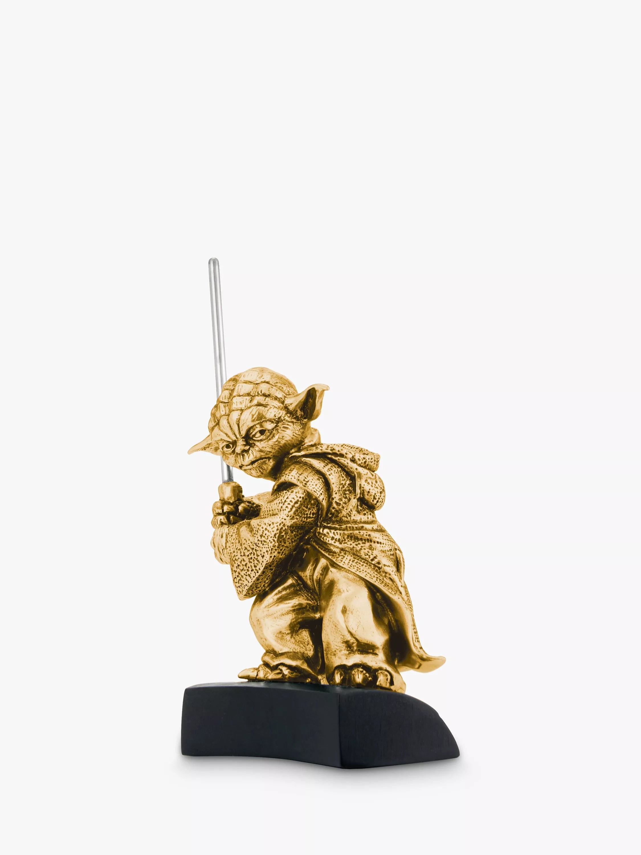 Royal Selangor Star Wars Yoda figurine gold gilded, UK version