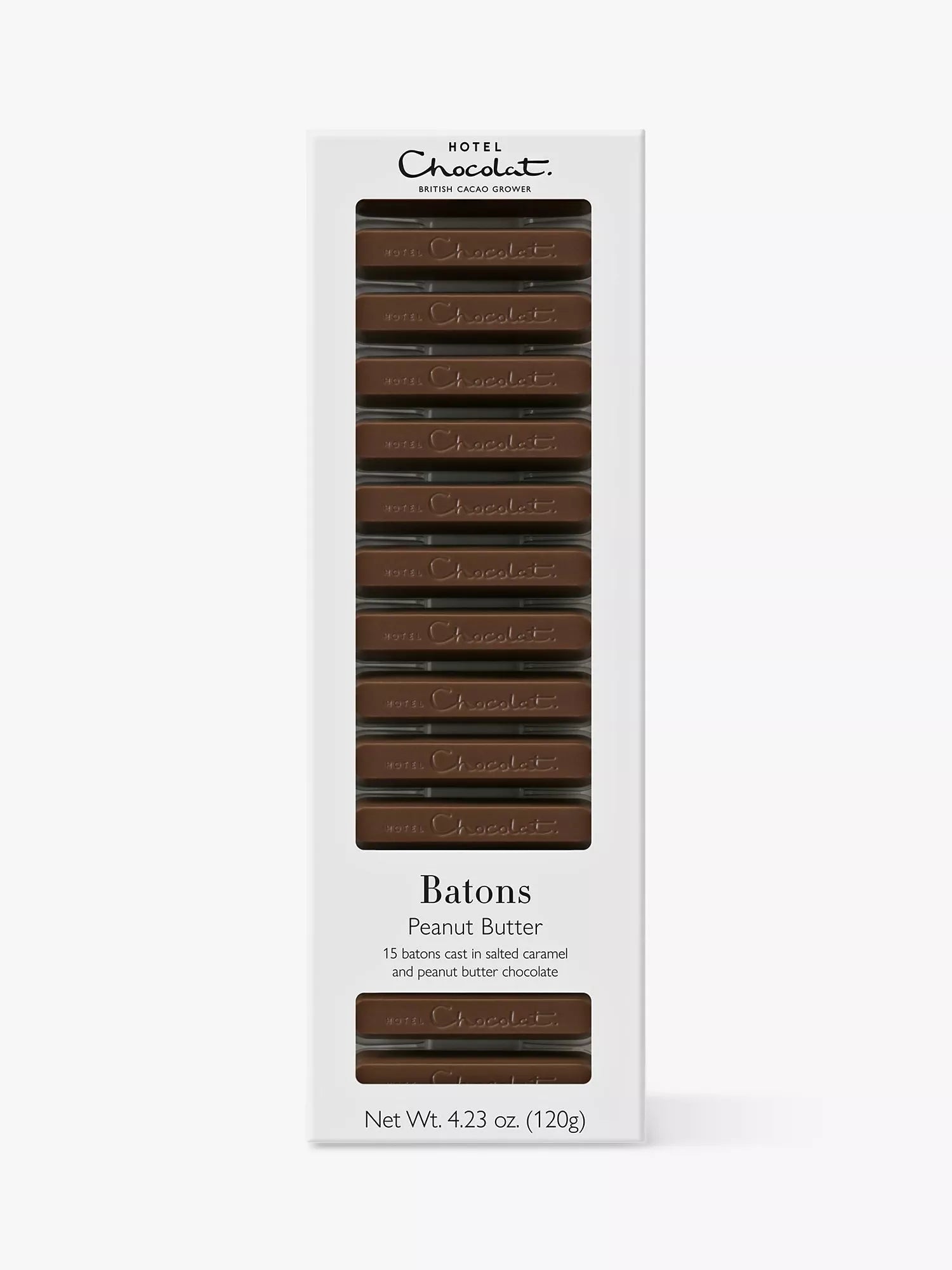 Hotel Chocolat peanut butter caramel chocolate batons 120g, UK version