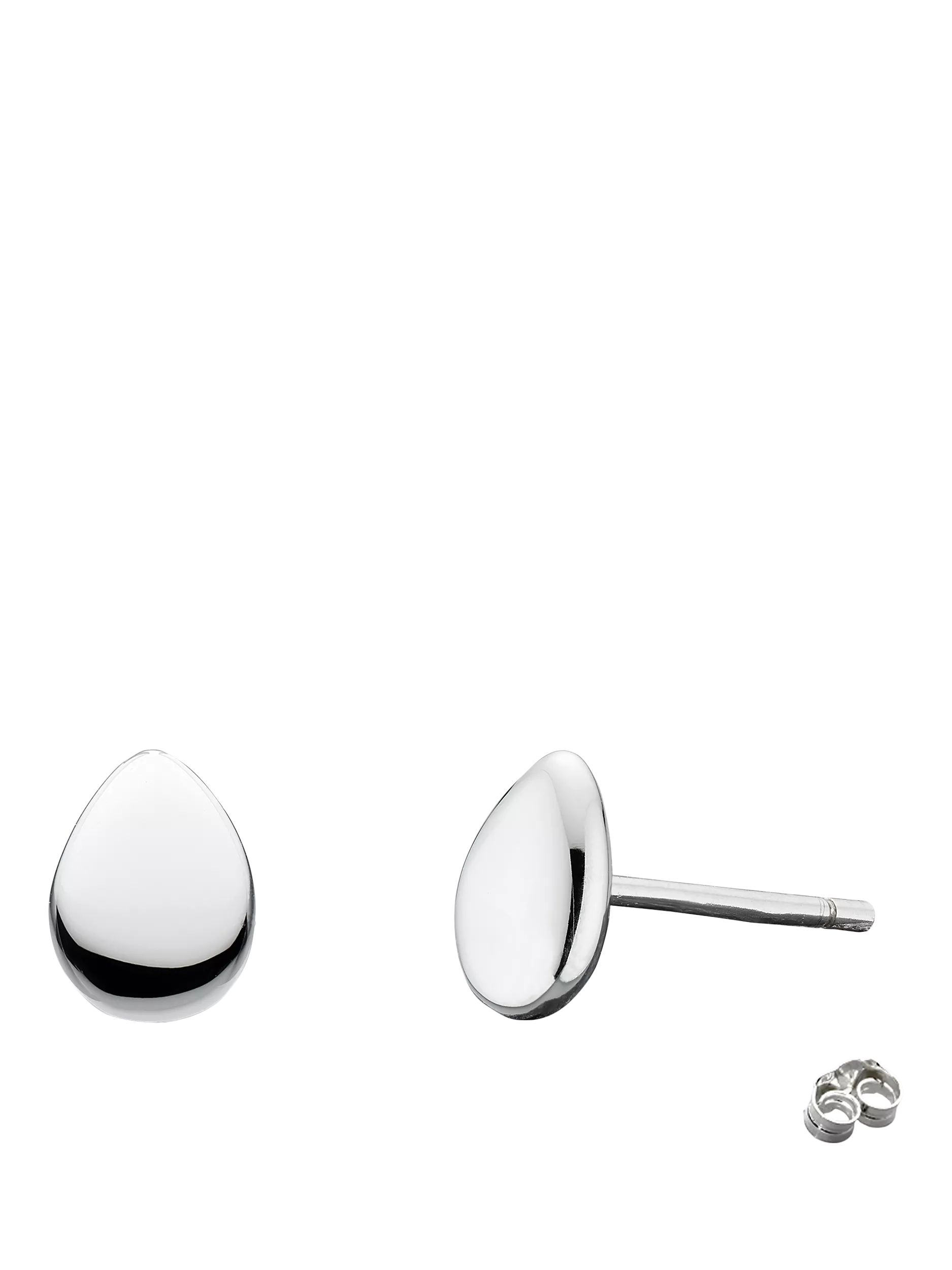 Kit Heath Coast Pebbles sterling silver stud earrings - British product