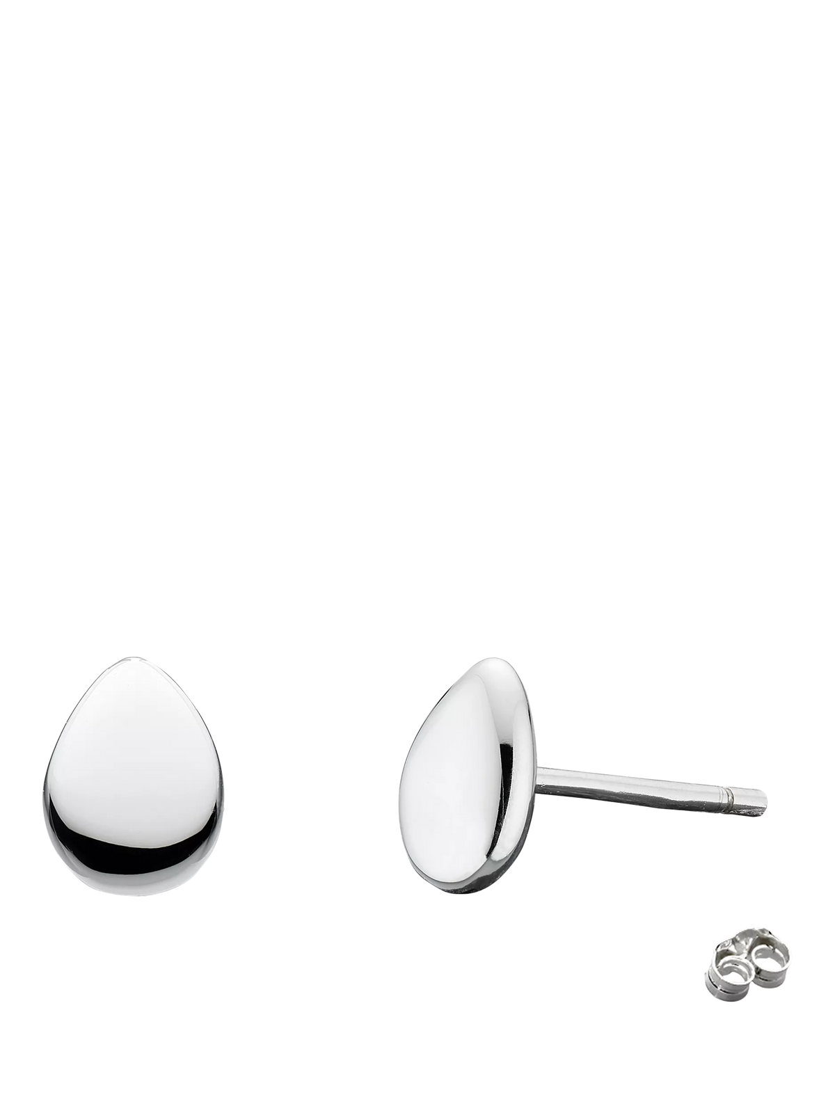 Kit Heath Coast Pebbles sterling silver stud earrings - British product