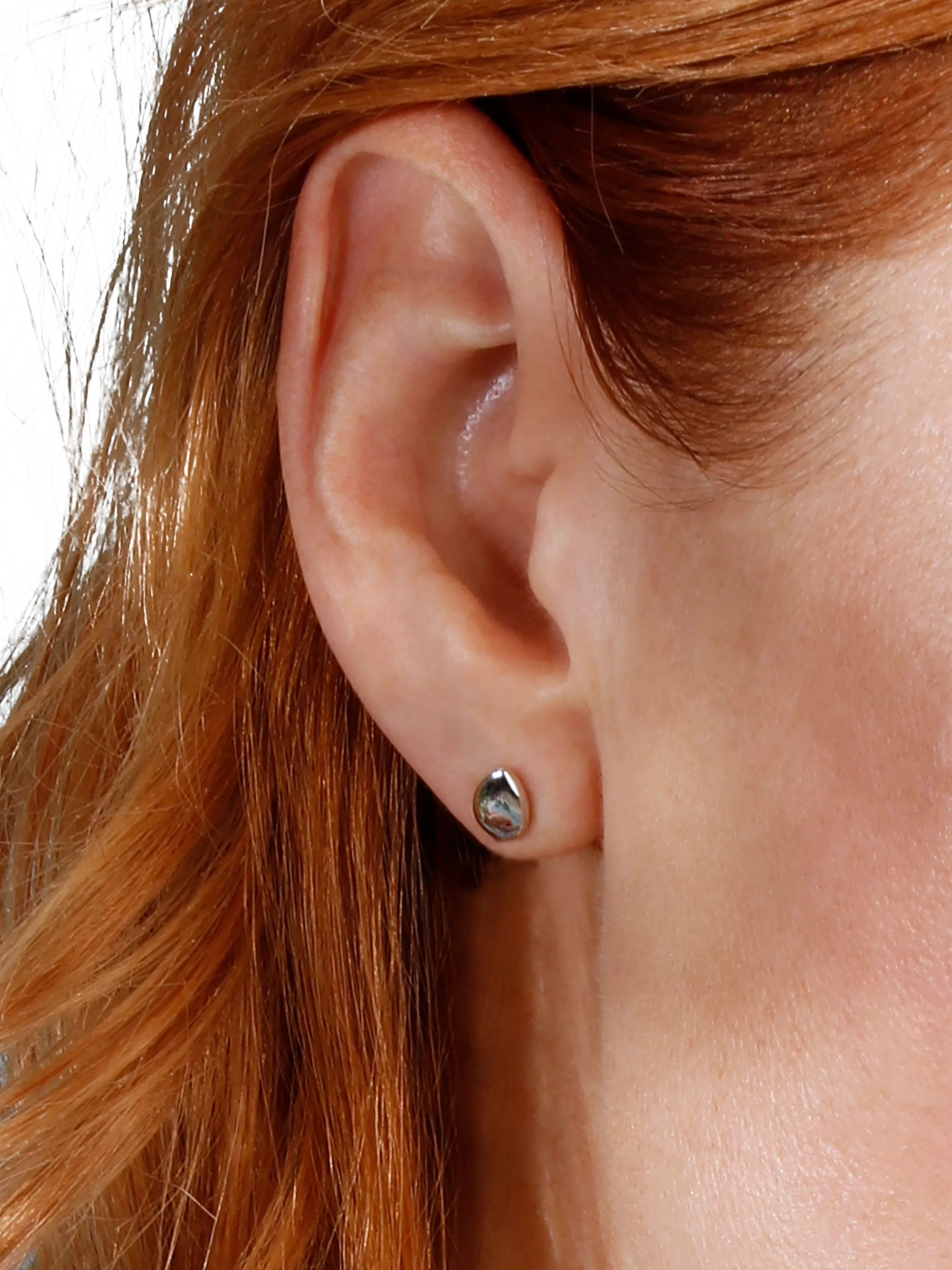 Kit Heath Coast Pebbles sterling silver stud earrings - British product