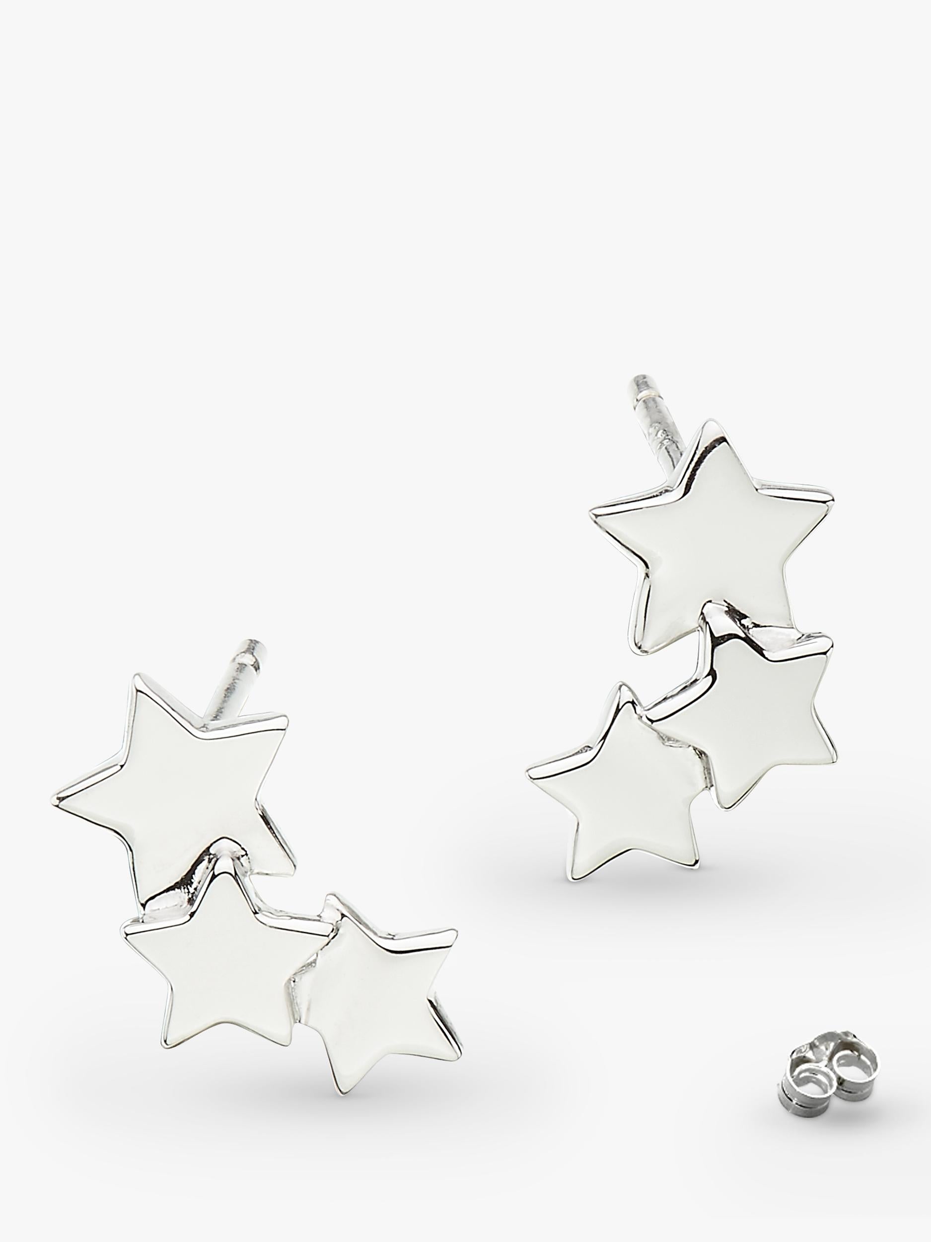 Kit Heath sterling silver star gazer galaxy stud earrings for pierced ears, UK version