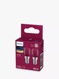 Philips oven bulbs 25W E14 clear set of 2, UK version