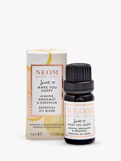 John Lewis NEOM Wellbeing London Jasmine, Bergamot & Geranium Essential Oil 10ml- Buy online at McGrocer