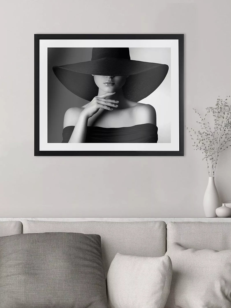 Brookpace Lascelles framed print Mystery Lady II 71 x 81cm (British brand)