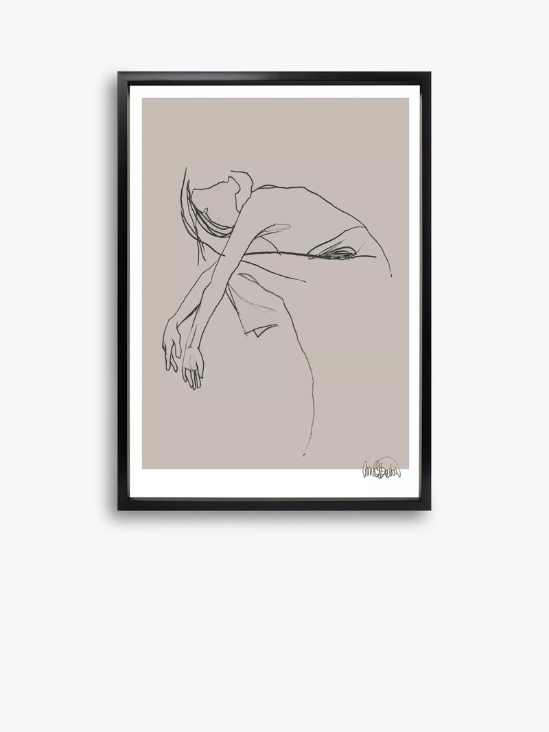 Brookpace Lascelles Anna Bulow Flow 8 framed print 75x55cm, imported from the UK