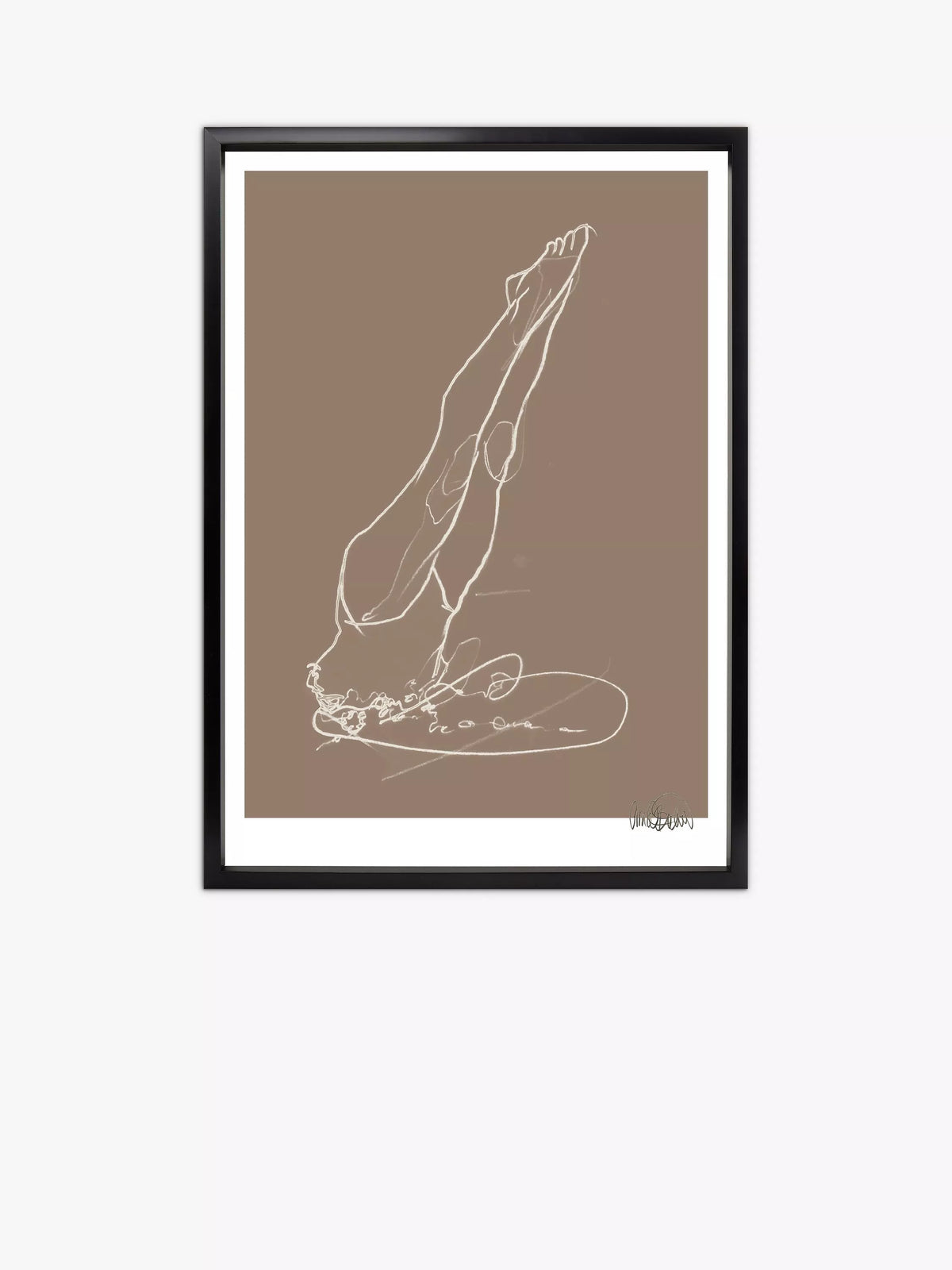 Brookpace Lascelles Anna Bulow Flow 5 framed print 75x55cm (British brand)