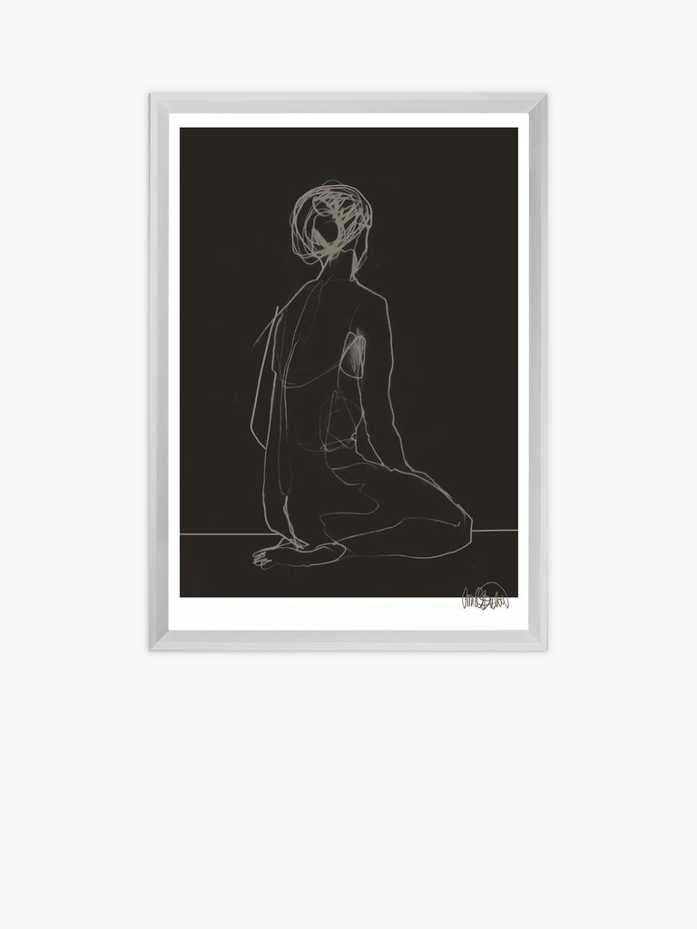 Brookpace Lascelles Anna Bulow 'Flow 6' Limited Edition Framed Print, 77 x 57cm, Black