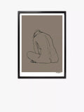 Brookpace Lascelles Anna Bulow Flow 4 framed print 75x55cm - British product