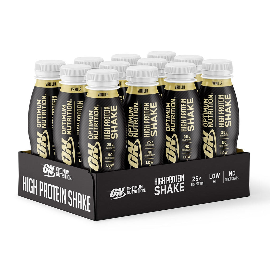 Optimum Nutrition High Protein Shake, Vanilla 12 x 330ml