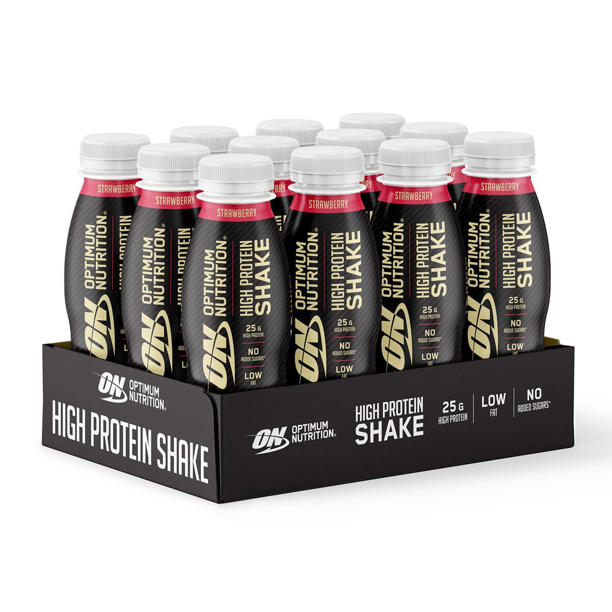 Optimum Nutrition High Protein Shake, Strawberry 12 x 330ml GOODS Costco UK