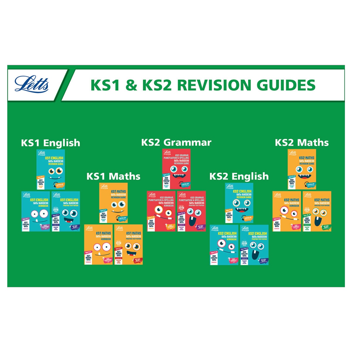 Lot SATS Pack de 3 livres éducatifs, importé du Royaume-Uni