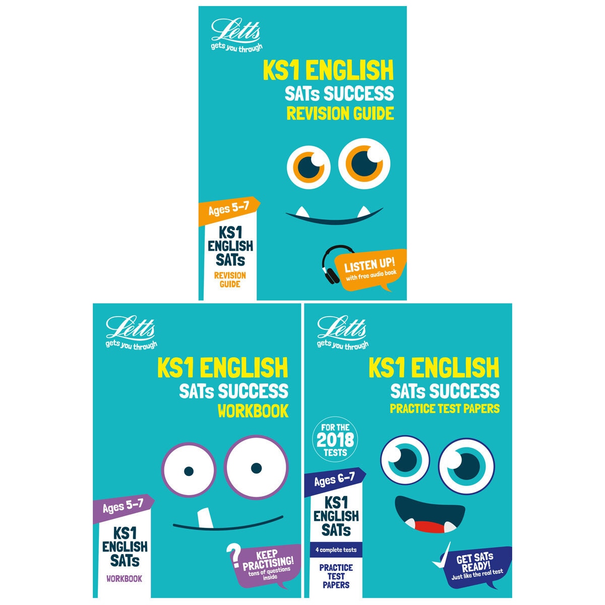 Lot SATS Pack de 3 livres éducatifs, importé du Royaume-Uni